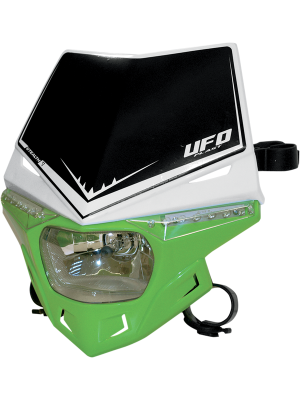 Универсална маска с LED фар UFO Stealth 12V/35W - Green/White